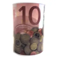 Spaarpot met 10 eurobiljet